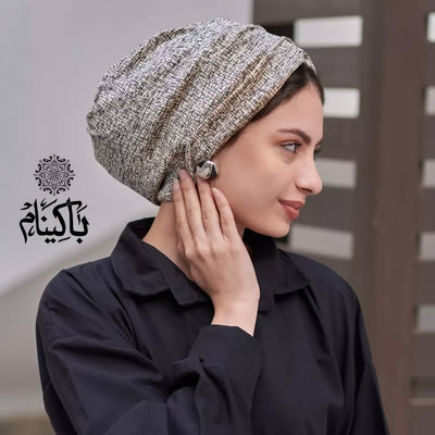 Creme velvet Turban