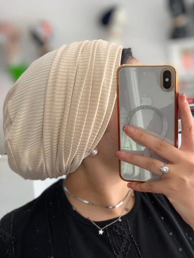 Pleated Cotton Easyon Turban