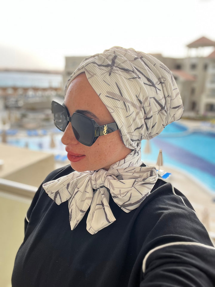 Pleated Cotton Dash Turban