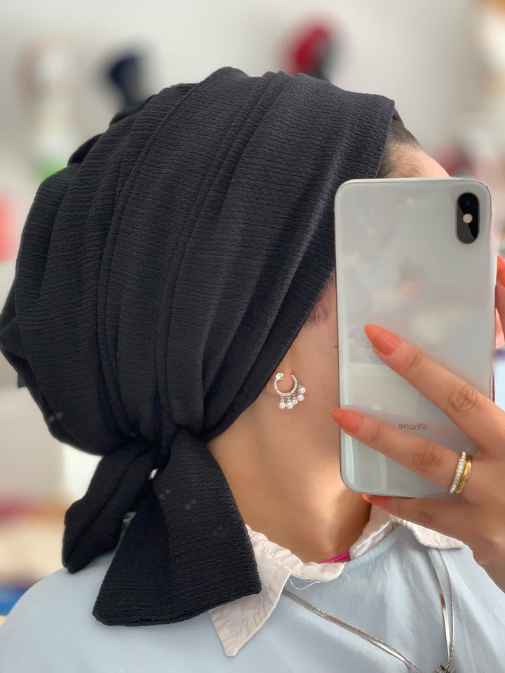 Crinkled Cotton Turban
