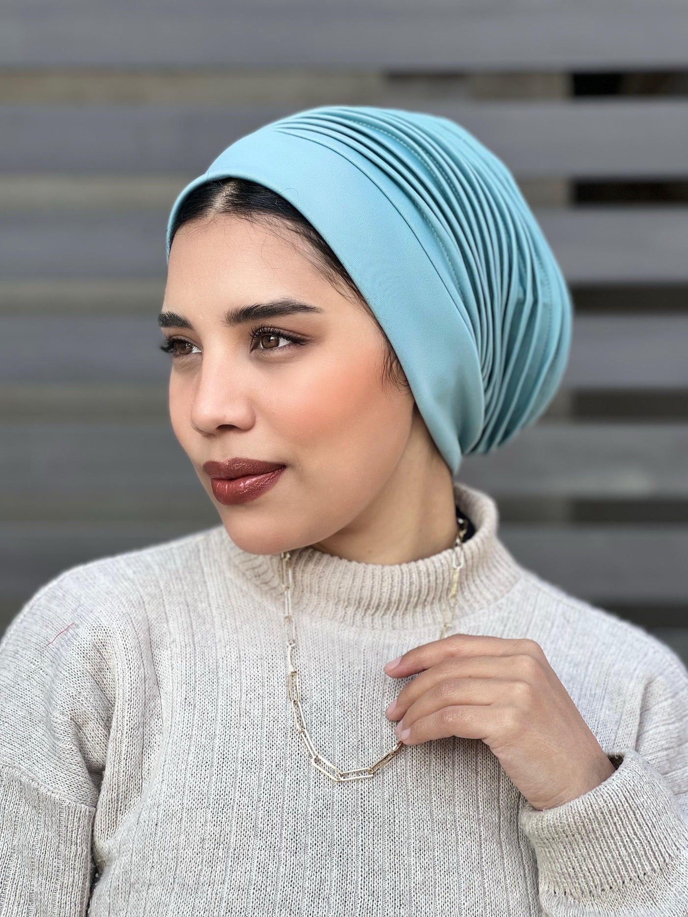 Swimming Selfdrapped Turban
