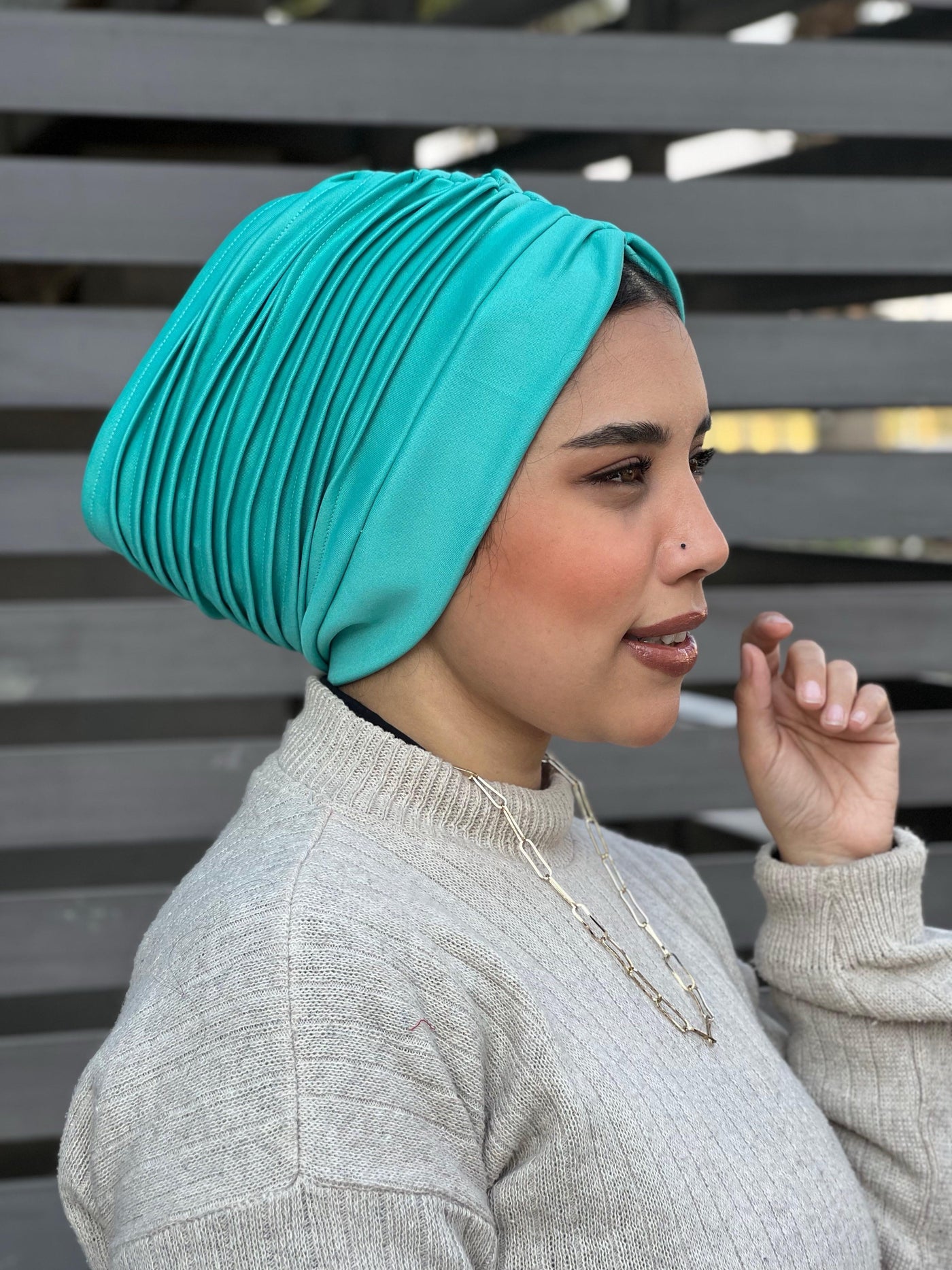 Swimming Selfdrapped Turban