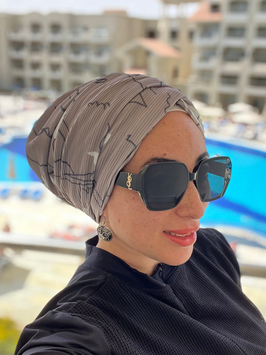 Pleated Cotton Turban