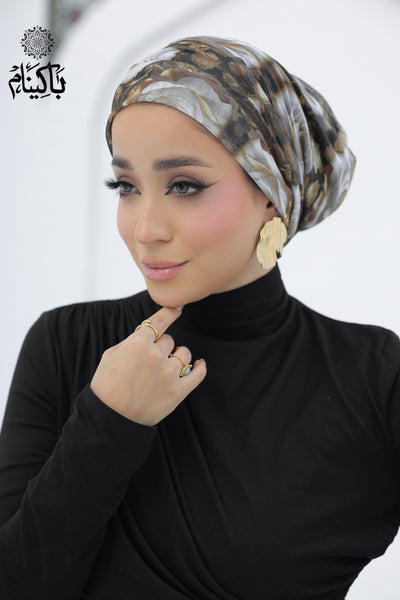 Floral Tulle Turban