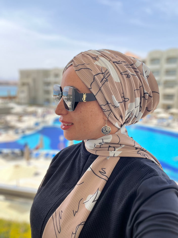 Pleated Cotton Turban