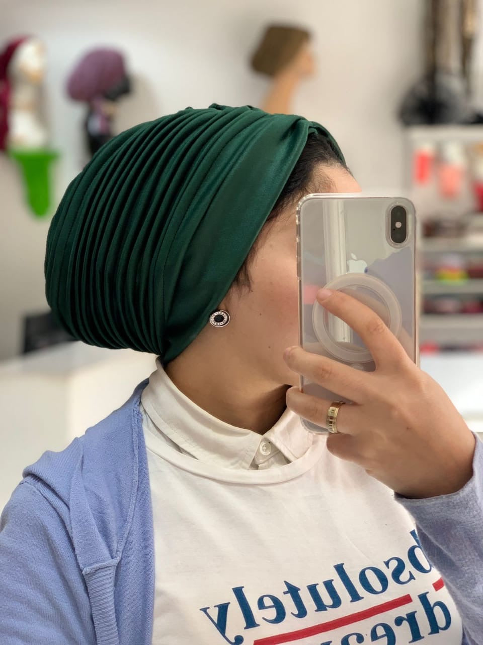 Swimming Selfdrapped Turban