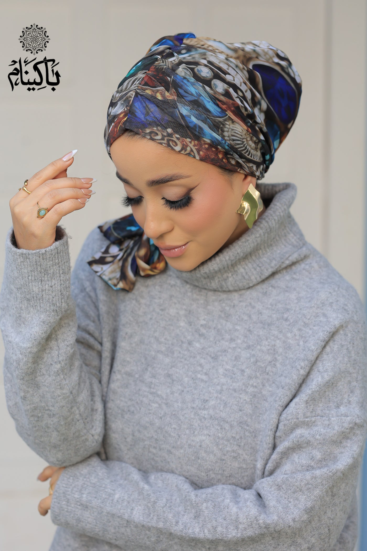 Jewels Tulle Turban