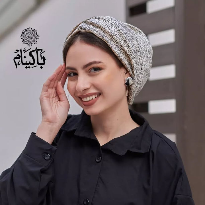 Creme velvet Turban
