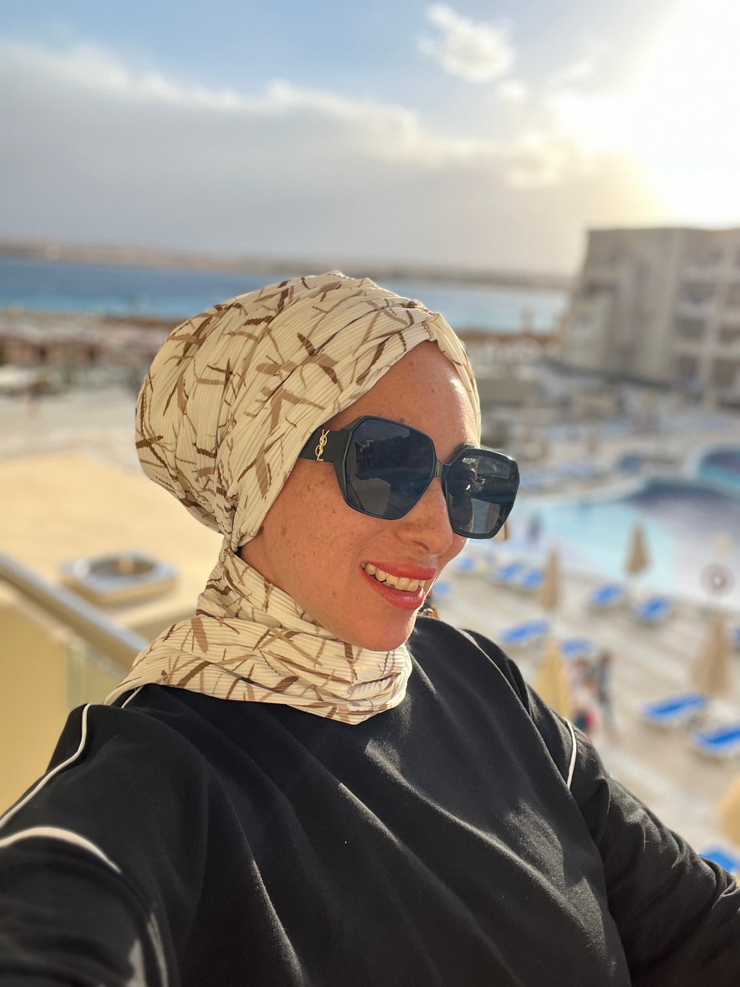 Pleated Cotton Dash Turban