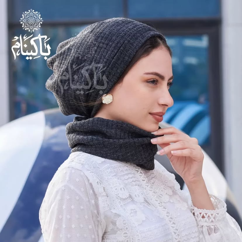 Soft Wool Two-piece Turbans