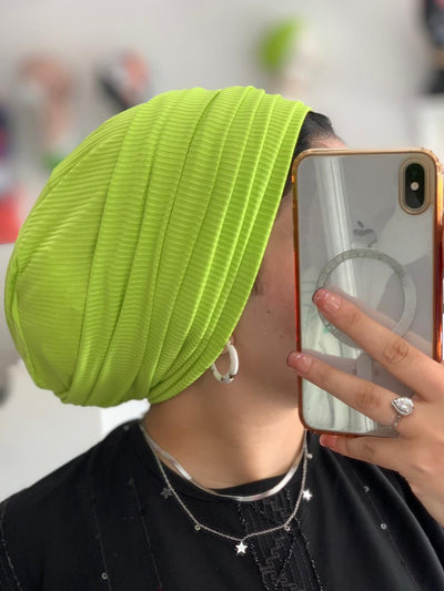 Pleated Cotton Easyon Turban