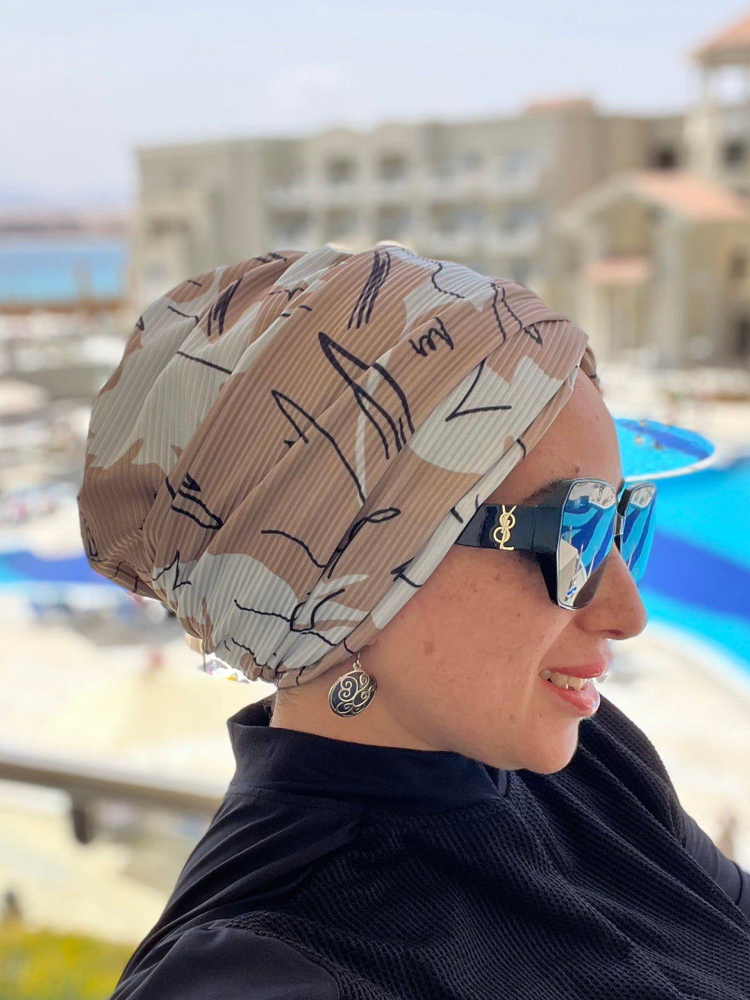 Pleated Cotton Turban