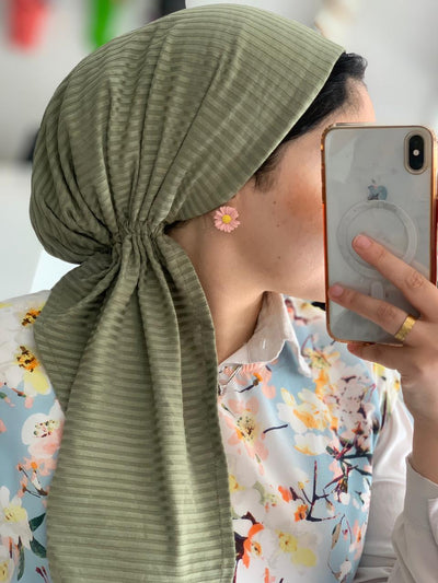 Pleated Cotton Scarfina