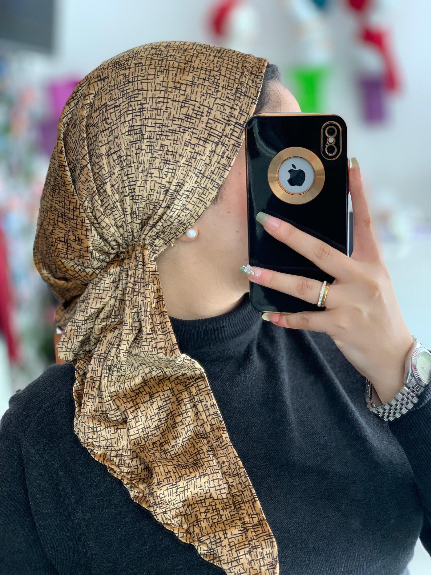 Simple Velvet Scarfina Turban