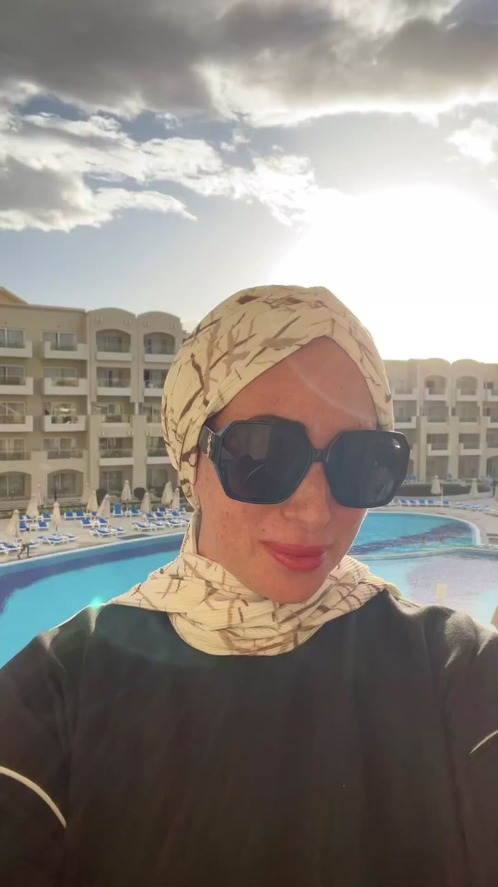Pleated Cotton Dash Turban