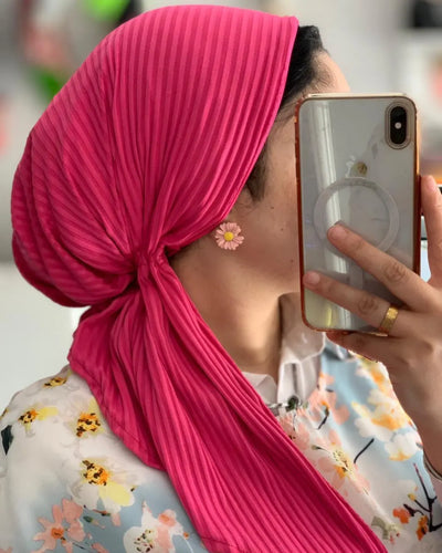 Pleated Cotton Scarfina