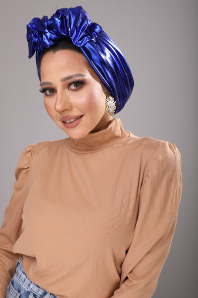 Royal Blue Wire Turban