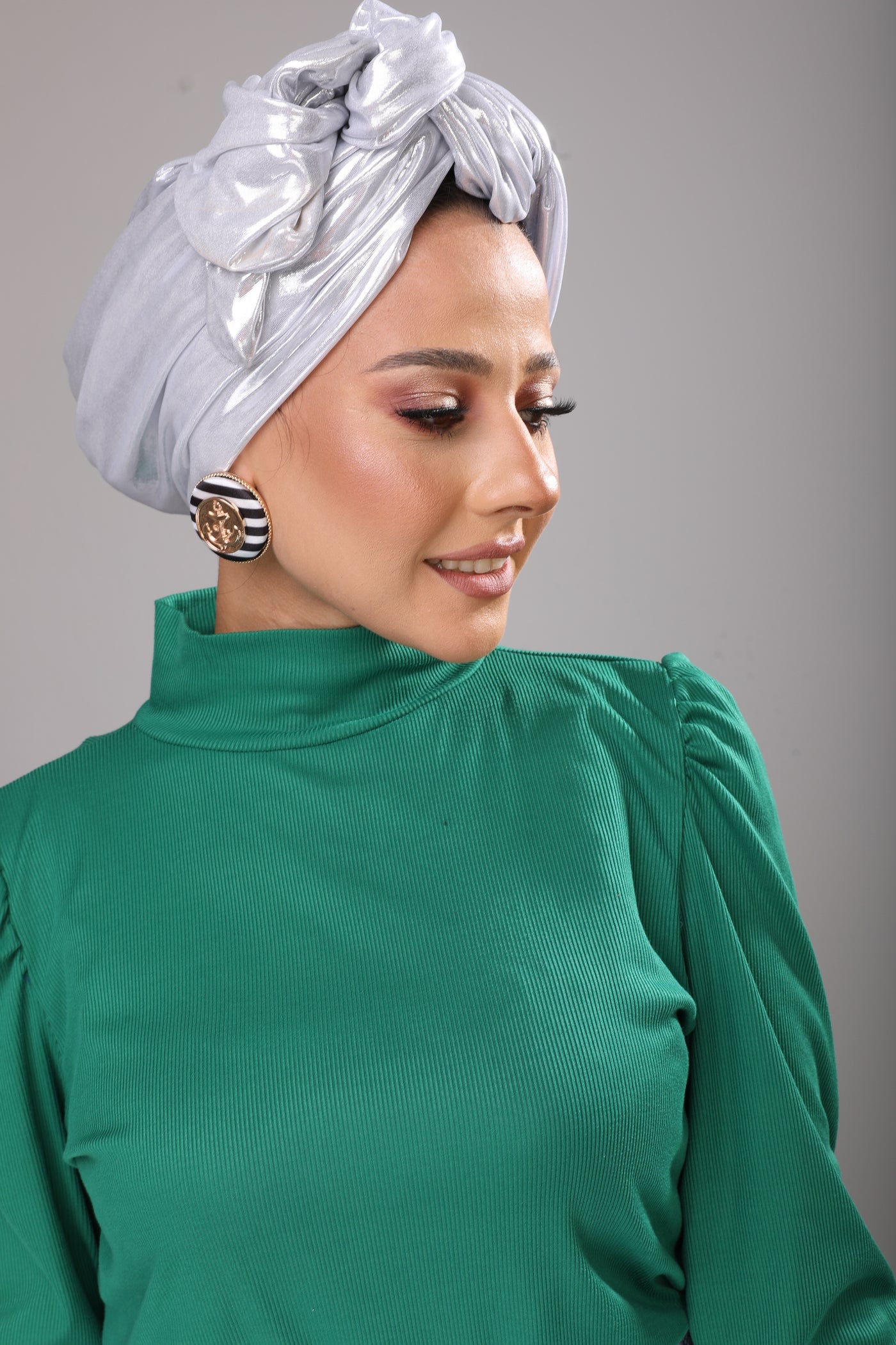 Frost Silver Wire Turban