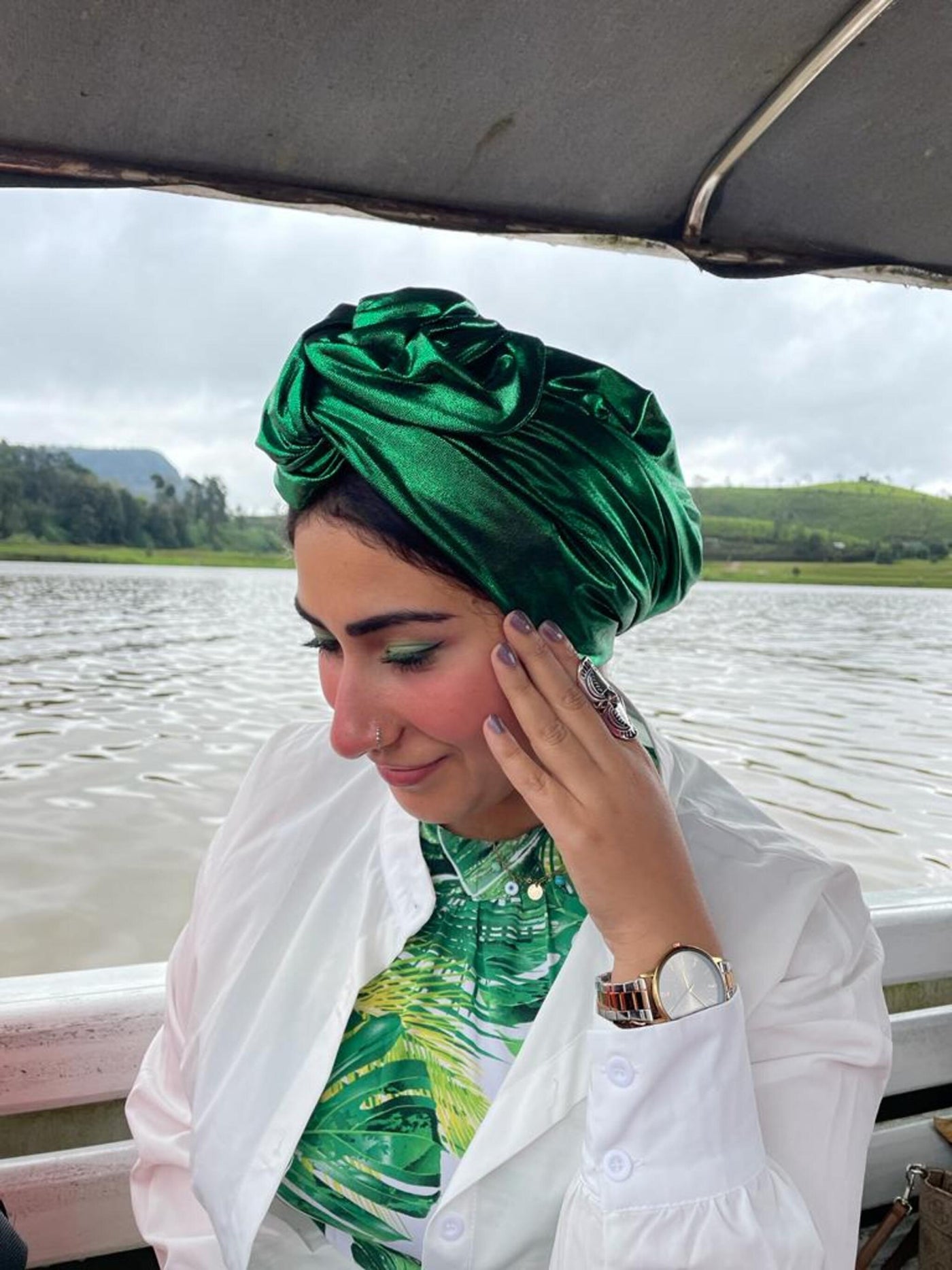 Green Wire Turban