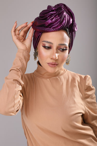 Fuschia Wire Turban