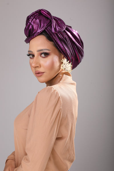 Fuschia Wire Turban