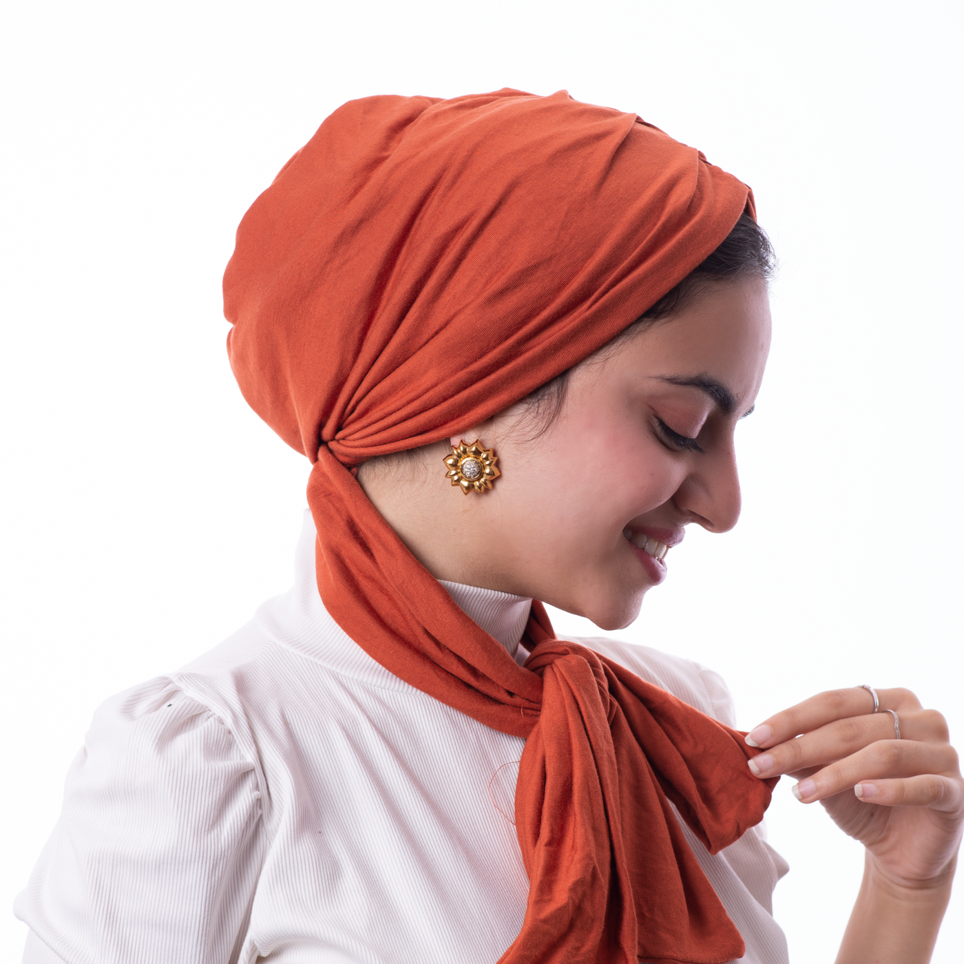 Dark Orange Cotton Wrap around