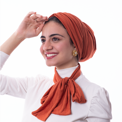 Dark Orange Cotton Wrap around