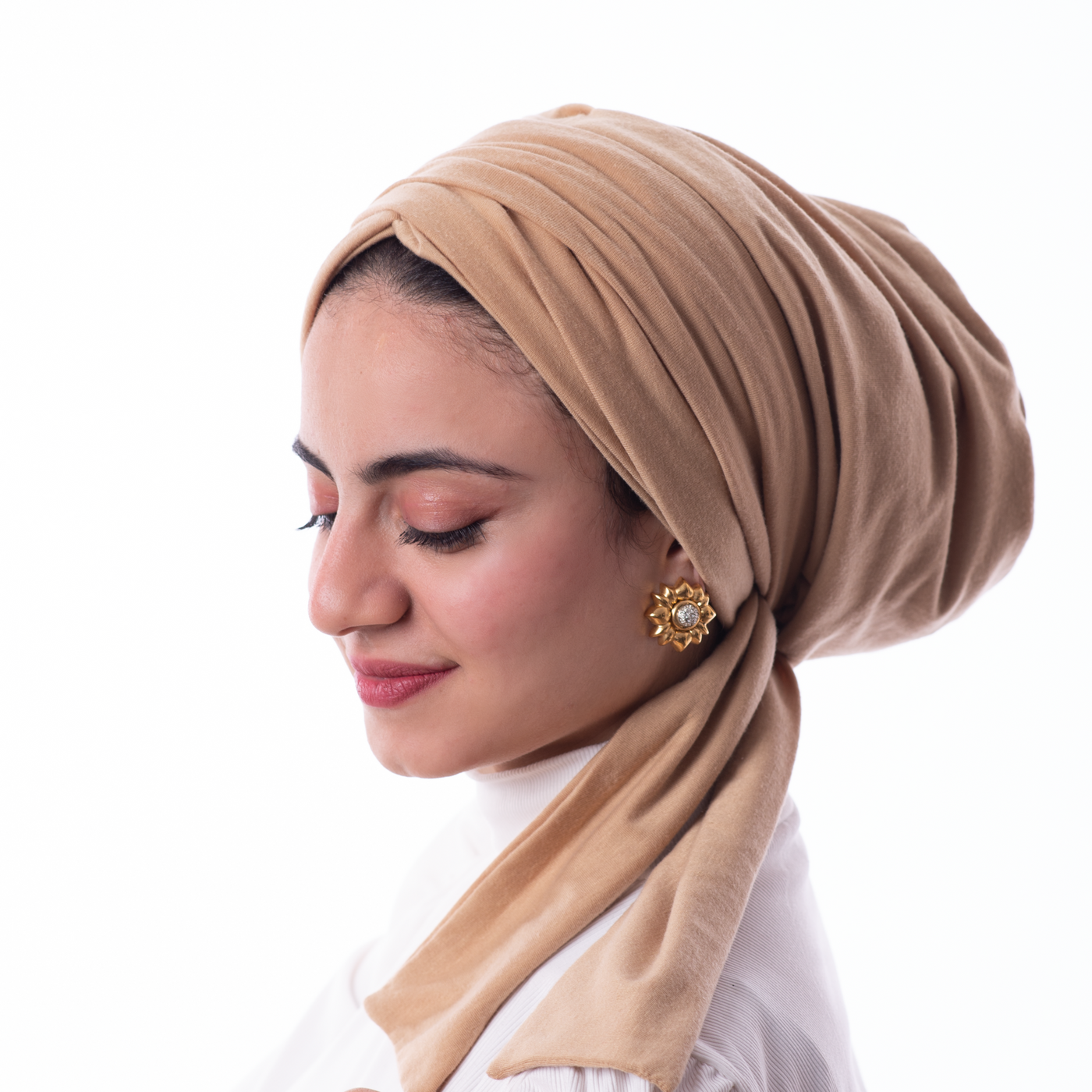 Beige Cotton Wrap around