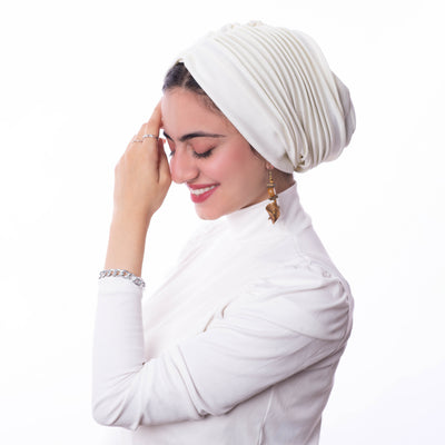 Off-white Self drapped Turban