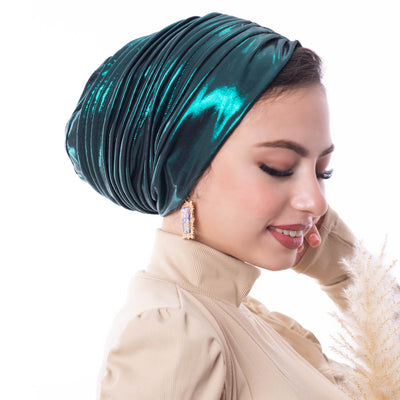 Emerald Green Self drapped Turban