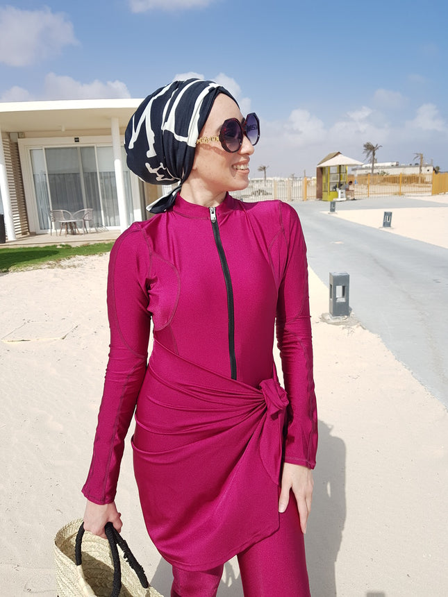 Maroon Modest Swimwear